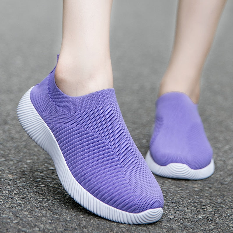 Tênis slip-on vulcanizados para mulheres - Super Macios