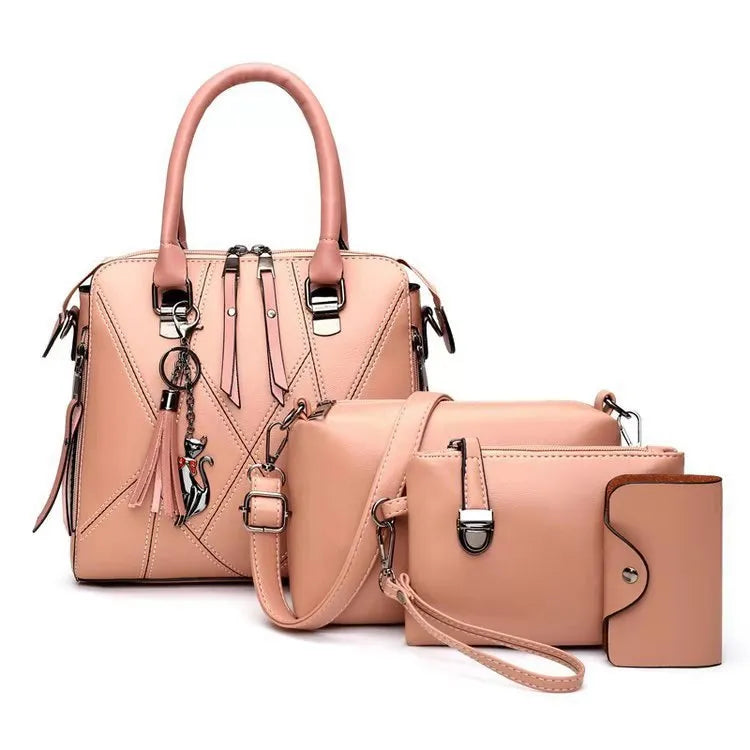 Conjunto de Bolsas Femininas: Quatro Peças de Elegância